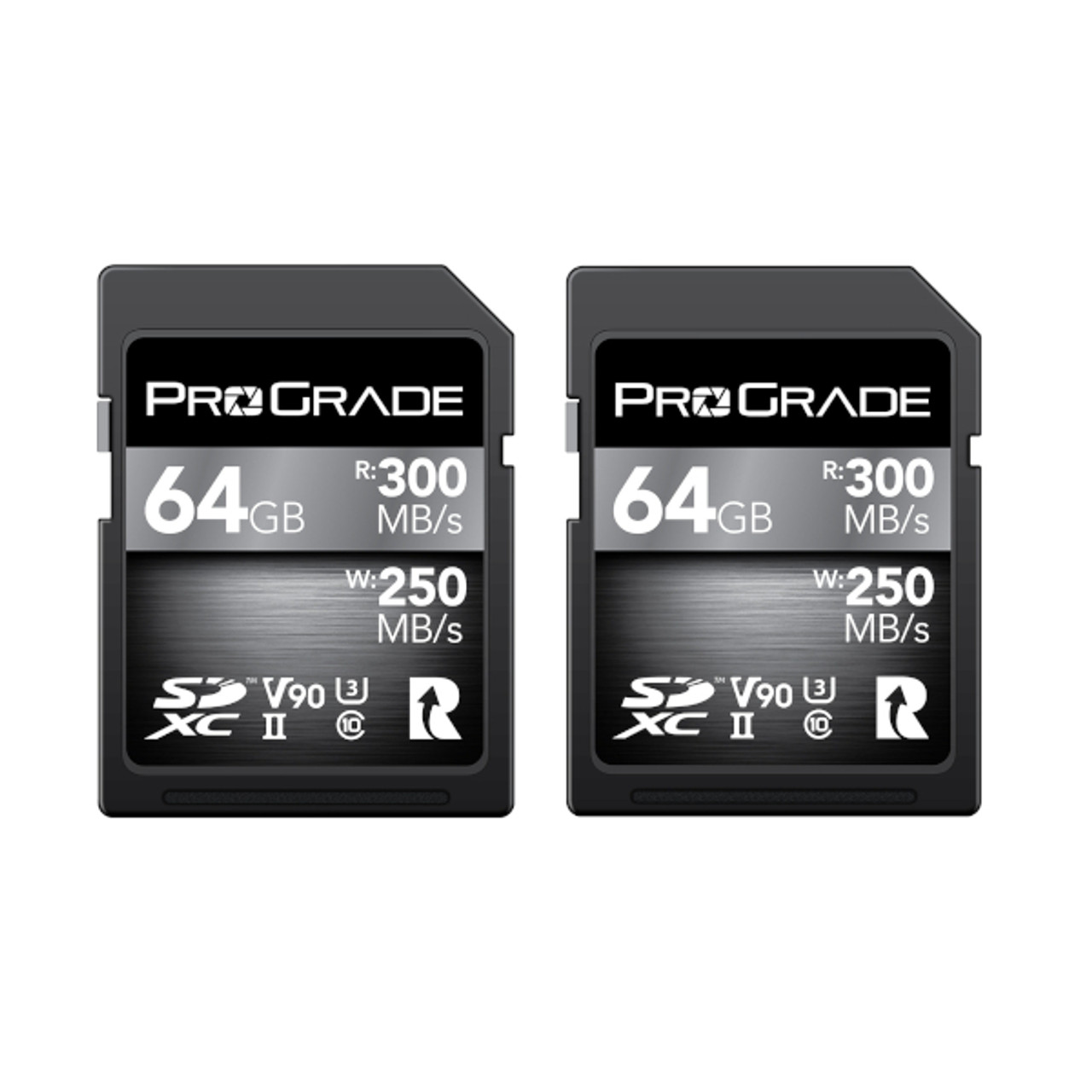 ProGrade Digital 64GB SDXC UHS-II V90 Memory Card (Colbalt) (2-Pack)