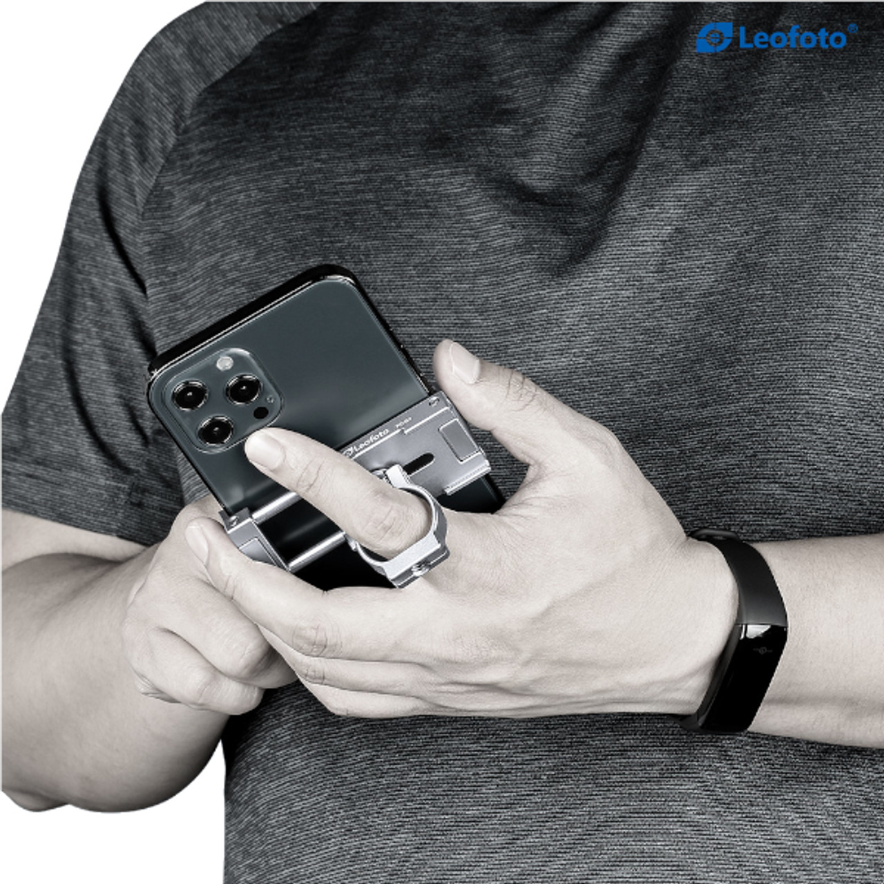 Leofoto PC-60 Phone Holder Black