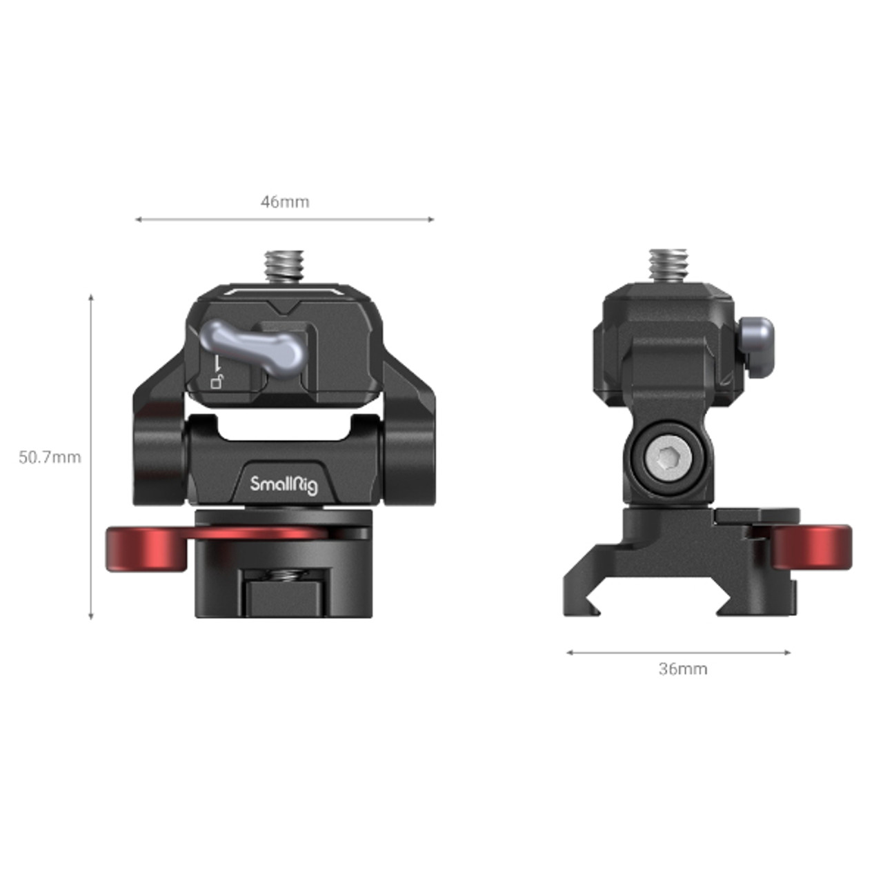 SmallRig Drop-in HawkLock mini Quick Release Monitor Mount with NATO Clamp