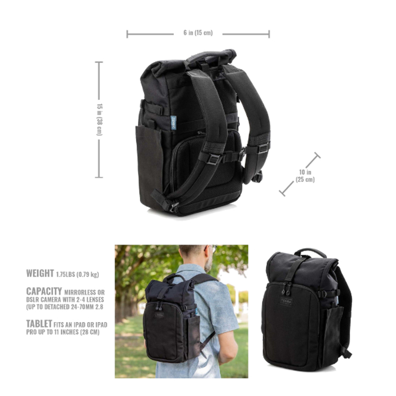 Tenba Fulton V2 10L Backpack â€“ Black