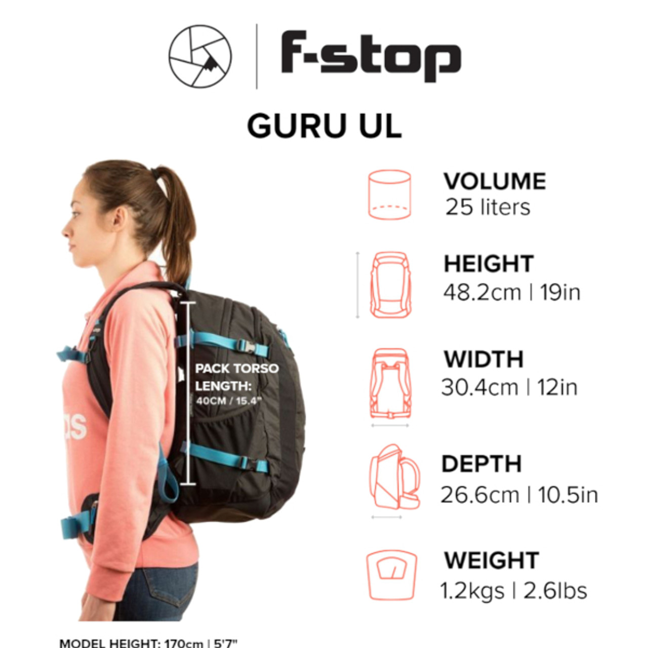 F-stop Guru Ultra Light 25L Essential Bundle