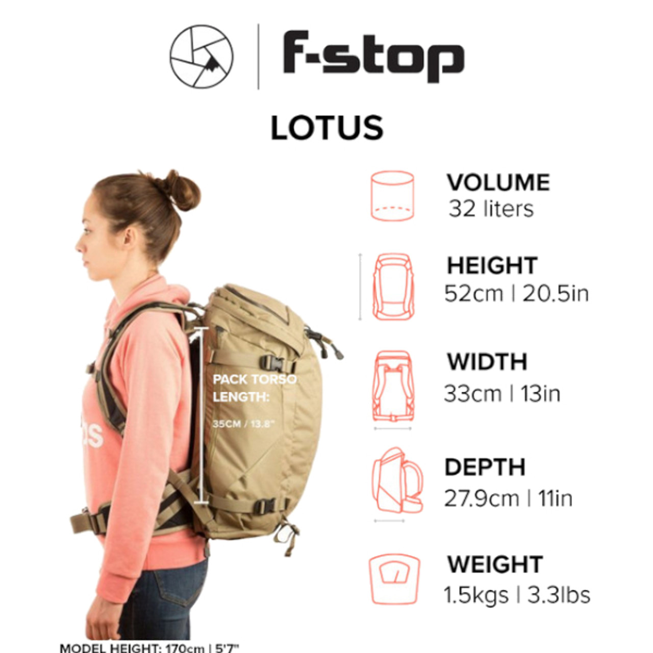 F-stop Lotus 32L Essential Bundle Black