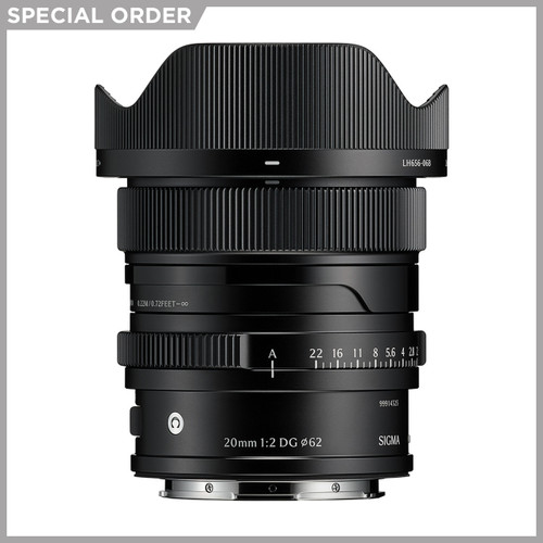 Sigma 20mm F2 DG Contemporary for L-Mount (Black)
