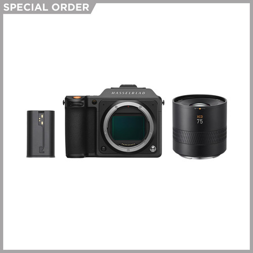 Hasselblad X2D 100C w/ XCD 75mm F3.4 Lightweight Portrait Lens Kit