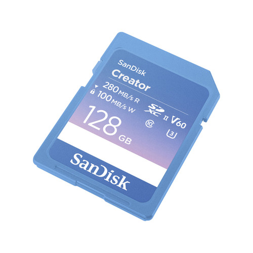 Sandisk Creator 128GB 280/100MB/s UHS-II SDXC V60 Card