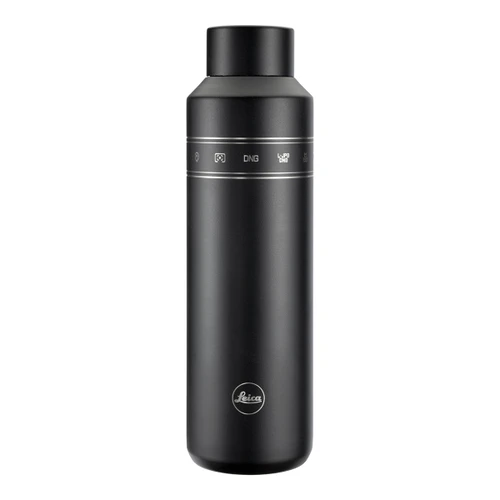 Leica Insulated Bottle, Stainless Steel, Black