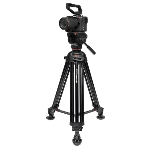 Manfrotto Pro Twin Aluminum Tripod w/ 502X Head