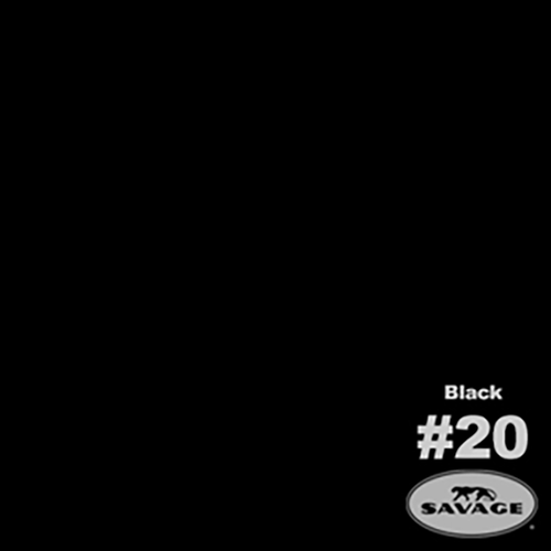 Savage Background Paper 107" x 12 yards Super Black