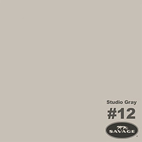 Savage Background Paper 107" x 12 yards Studio Gray