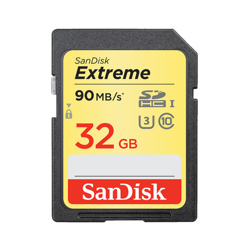 Sandisk Extreme 32GB 90MB/s UHS-I U3 SDHC Card Sandisk Extreme 32GB 90MB/s UHS-I U3 SDHC Card