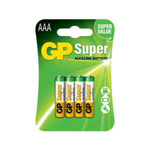 GP AAA Super Alkaline Battery 4pcs