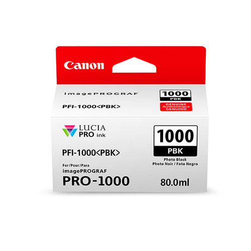 Canon PFI-1000 Photo Black Ink Cartridge (for PRO-1000)