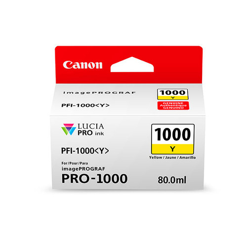 Canon PFI-1000 Yellow Ink Cartridge (for PRO-1000)
