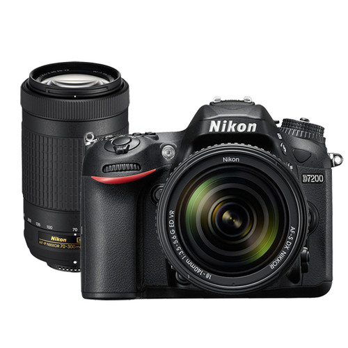 Nikon D7200 18-140mm and 55-200mm VR II Lens Kit