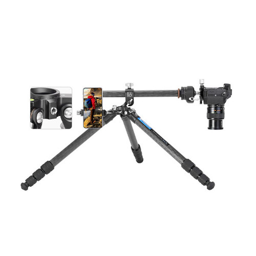 Leofoto LS-284CVL 28mm 4-Section Compact Carbon Fiber Tripod