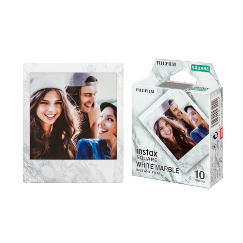 Fujifilm Instax Square Film - 10 EXP (White Marble)