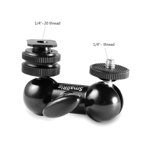 SmallRig Cool-Ballhead-V1 Multi-function Double BallHead w/ shoe mount & 1/4" screw 1135