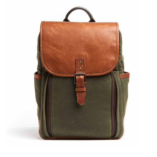 ONA Monterey Mini Backpack Olive/Antique Cognac