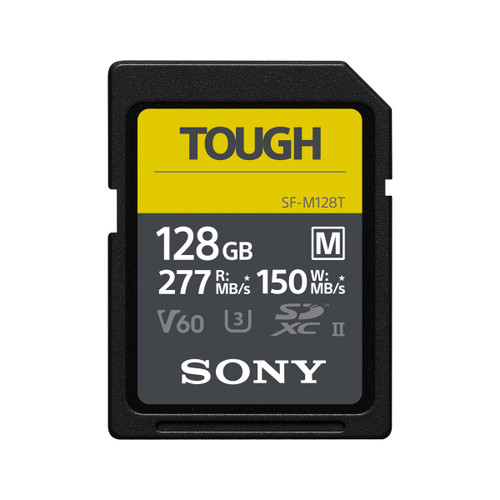 Sony SF-M series SF-M128T/T1 128GB Tough V60 SD Card Sony SF-M series SF-M128T/T1 128GB Tough V60 SD Card