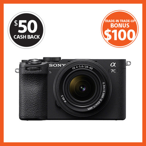 Sony A7C II with 28-60mm F4-5.6 kit Black Sony A7C II with 28-60mm F4-5.6 kit Black