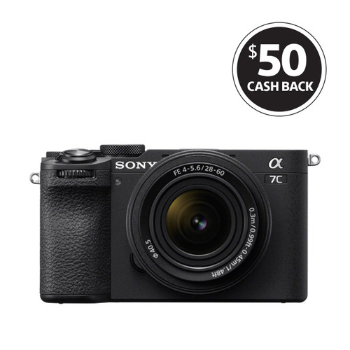 Sony A7C II with 28-60mm F4-5.6 kit Black