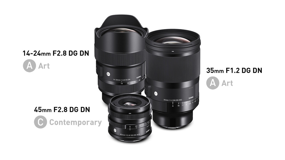 Sigma Announces 35mm F1.2, 14-24mm F2.8, and 45mm F2.8 for Full-Frame Mirrorless