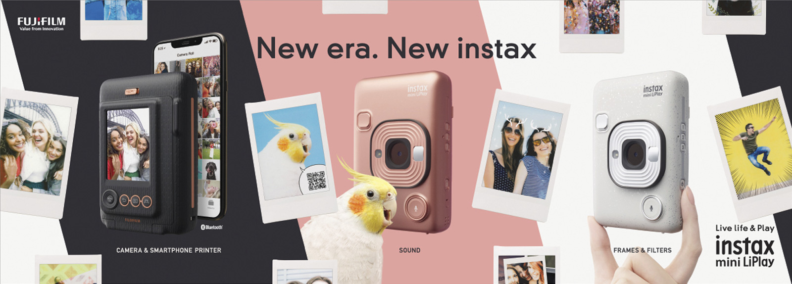 Instax Mini Liplay Hybrid Instant Camera - Elegant Black 