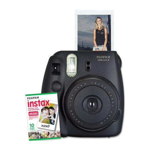 Fujifilm Instax Mini 8 w/10 Exposure Film - Black