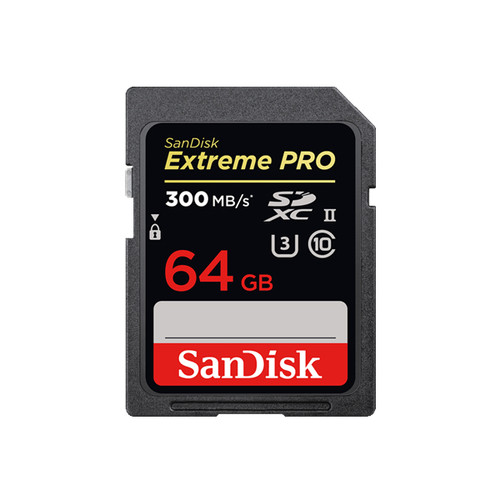 Sandisk Extreme Pro 64GB 300MB/s UHS-II 4K SDXC Card
