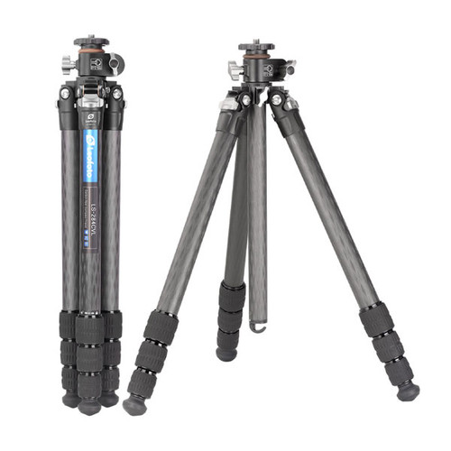 Leofoto LS-284CVL 28mm 4-Section Compact Carbon Fiber Tripod