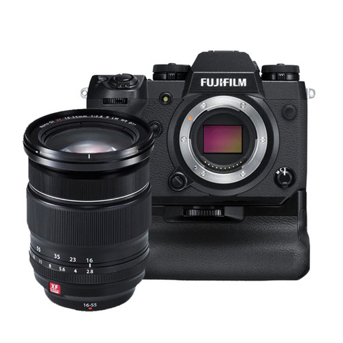 Fujifilm X-H1 Vertical Power Booster Kit (Black) & XF 16-55mm Lens