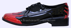 Mens Fashion Flame Black/Red Shoes Sapato Masculino