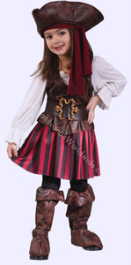 High Seas Pirate Toddler Girl Costume Infant Fantasia Pirata