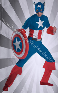 Classic Captain America Adult Complete Costume 