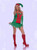 WOMEN'S HOLIDAY SEXY HELPER ELF COSTUME FANTASIA NATAL