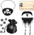 Kit 9 Pcs Captain Pirate Costume Accessories Complete