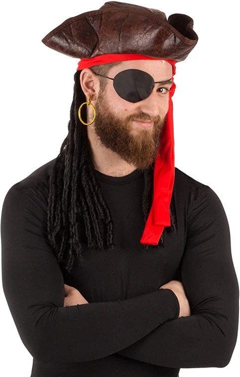 Kit Captain Pirate Costume Accessories Pirata 