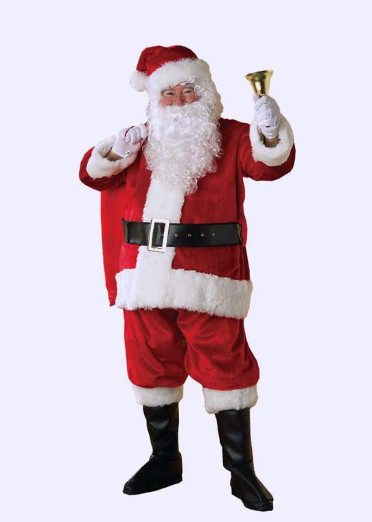 DELUXE SANTA PREMIER SUIT ADULT COSTUME, PAPAI NOEL