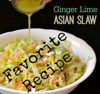 Favorite Recipe: Ginger Lime Asian Slaw