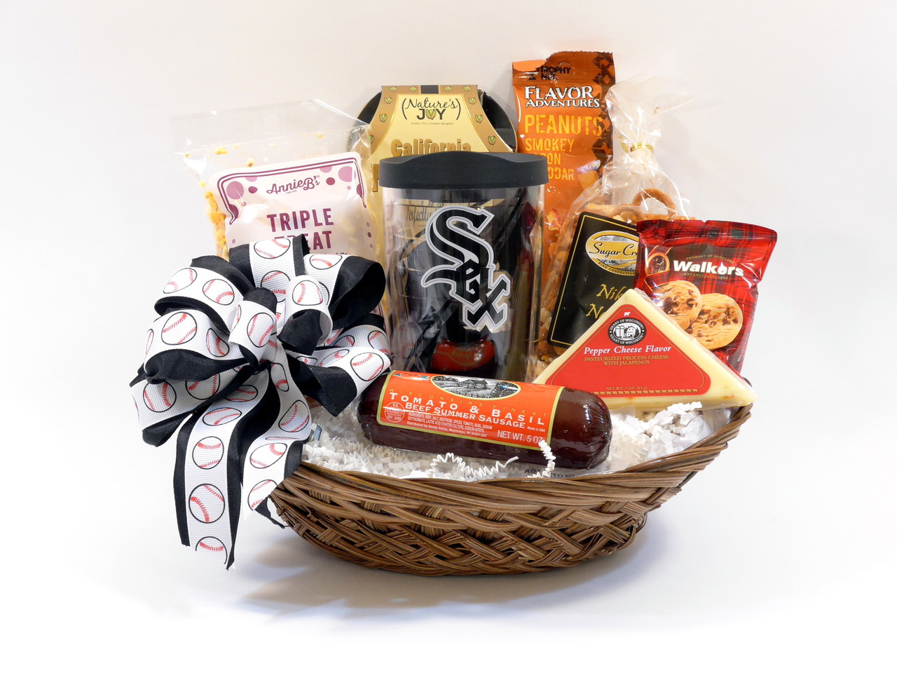 Chicago White Sox Gift Basket Snacks and Travel Tumbler