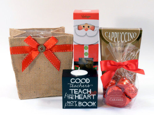 Teacher candle with delicious snacks - the perfect gift!