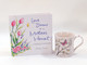 Mother's Day thank you gift basket book and mug