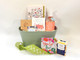 Indulge and Inspire Spa Gift Basket features journal, inspirational quotes, all natural spa products and indulgent goodies