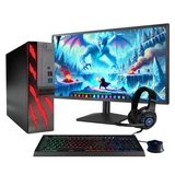 Beast RGB Gaming PC Computer, Intel Core i5 up to 4.1GHz with Radeon RX 550 Graphics, 16GB RAM, 512GB SSD, WiFi, Bluetooth, Windows 11 Desktop,1080p PC Gaming - RGB Gamer Bundle