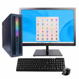 BlairTech Desktop Computer PC, Essential Series, Intel Core i5, 8GB RAM, 256GB SSD, WiFi 6, Bluetooth, HDMI, Display - 22" Monitor w/ Mouse & Keyboard, Powered by Google ChromeOS Flex - Restored