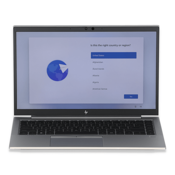 B Grade HP EliteBook 845 G7 - 14" Workstation Laptop | AMD Octa Core Ryzen 7 PRO 4750U | 250GB NVME | 16GB RAM | Windows 11 Professional | Backlit Keyboard | Webcam | Fingerprint Reader | Touchscreen