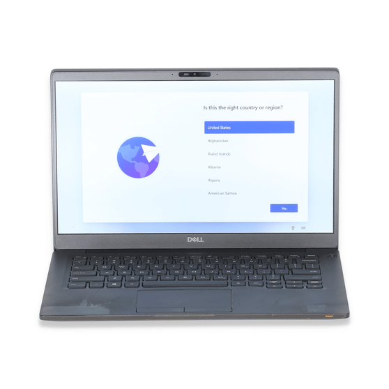 Scratch & Dent Dell Latitude 7400 - 14" Workstation Laptop | Intel i5 Quad Core Gen 8 - 8365U | 250GB NVME | 8GB RAM | Windows 11 Professional | Backlit Keyboard | Webcam | S/N: G1SF163