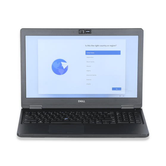 Grade B Dell Latitude 5500 - 15.6" Workstation Laptop | Intel i7 Quad Core Gen 8 - 8665U | 500GB NVME | 16GB RAM | Windows 11 Professional | Webcam