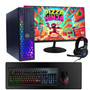 BlairTech Custom Dell RGB Gaming Bundle | Intel i5 + NVIDIA GeForce GT1030 | 16GB DDR4 RAM | 1TB SSD | WiFi 6 & Bluetooth | New 24" Monitor | Periphio RGB Keyboard, Mouse & Headset