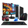 HP 600 G4 ProDesk Gaming Bundle: Intel Hexa Core i5 (8th Gen), AMD Radeon RX 550 Graphics Card, 16GB RAM, 500GB SSD, Windows 11 Pro + 24-inch LCD Monitor, 1080p Webcam, RGB Bluetooth Speakers, RGB Mouse and Keyboard, Deskmat